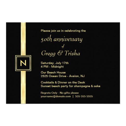 50th Anniversary Party - Photo Invitations