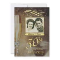 50th Anniversary Party -Vintage Formal Invitations
