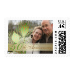 50th anniversary Peacock feathers photo stamps stamps