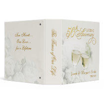 50th Anniversary - Personalized Album 3 Ring Binders