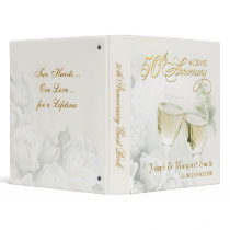 50th Anniversary - Personalized Guest Book Vinyl Binder