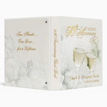 50th Anniversary - Personalized Guest Book Vinyl Binder