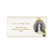50th Anniversary Photo Address Label