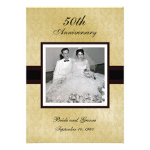 50th Anniversary Photo Invitations