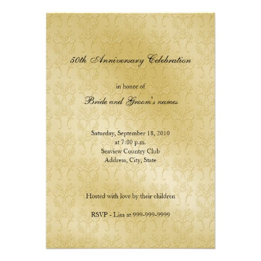 50th Anniversary Photo Invitations