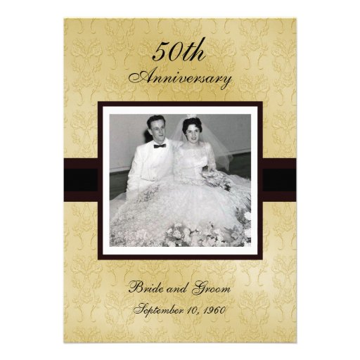 50th Anniversary Photo Invitations (front side)