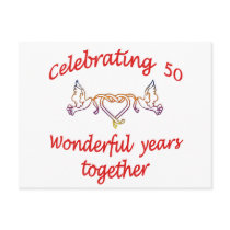 50th. ANNIVERSARY Postcards