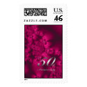 50th Anniversary purple design postage