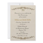 50th Anniversary Rose Border Invitation