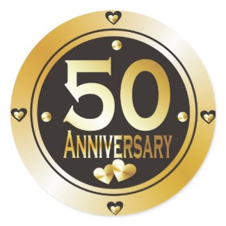 50th Anniversary Stickers sticker