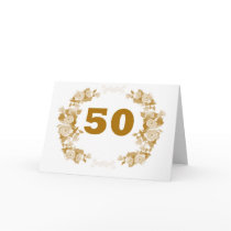 50th Anniversary Thank You Card by Dmargie1029 50th Anniversary Thank You Card