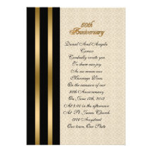 50th Anniversary vow renewal Invitation