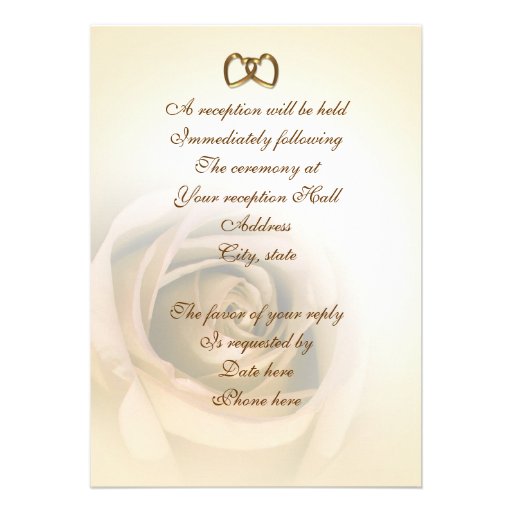 50th Anniversary vow renewal Sepia rose Personalized Announcement