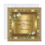 50th Anniversary Wedding Gold Elegant invitations