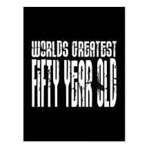 50th Birthday 50 World's Greatest Fifty Year Old Postcards