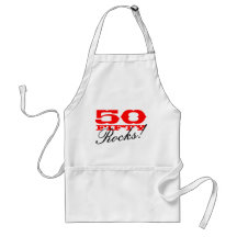 50th Birthday apron | Fifty Rocks!