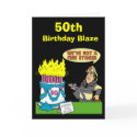 50th Birthday Blaze Card by birthday_gifts 50th Birthday Blaze Card
