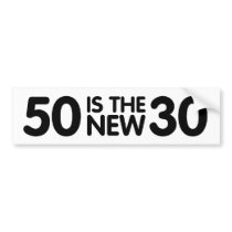 50th birthday bumper stickers