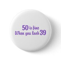 50th Birthday Pin