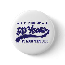 50th Birthday Button