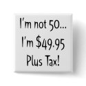50th Birthday Button