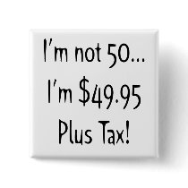 50th Birthday Button