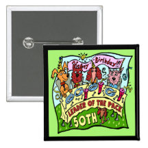 50th Birthday Button
