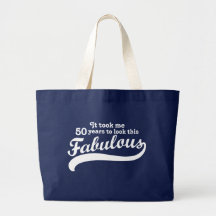 50th Birthday Canvas Bags