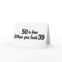 50th Birthday Card
