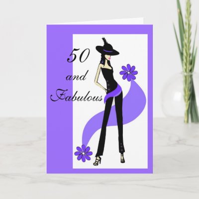 50th Birthday Card for Women by NightSweatsDiva. Soshe's turning 50?