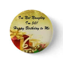 50th Birthday Christmas buttons by horseshoe44 50th Birthday Christmas buttons