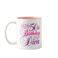50th Birthday Diva mug
