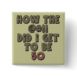 50th Birthday Favor Button