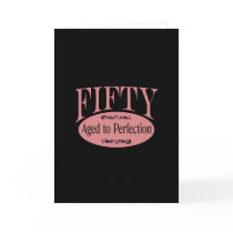 50th birthday, Fifty - Aged to Perfection Greeting Card