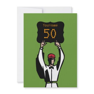 50th Birthday Football Party Invitation - Official