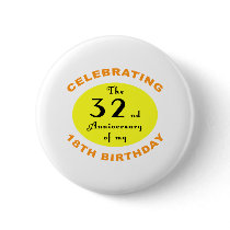 50th Birthday Gag Gift Buttons