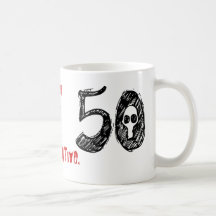 50th Birthday Gag Gift Coffee Mugs