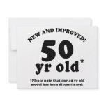 50th Birthday Gag Gifts Custom Invites