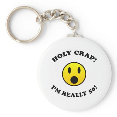 50th Birthday Gag Gifts Key Chains by birthdaygifts
