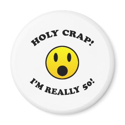 50th Birthday Gag Gifts Fridge Magnet by birthdaygifts