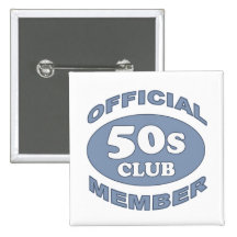 50th Birthday Gag Gifts Pins