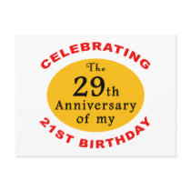 50th Birthday Gag Gifts Postcard
