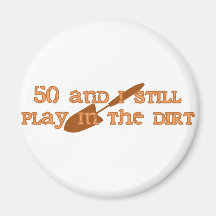 50th Birthday Gardening Refrigerator Magnets