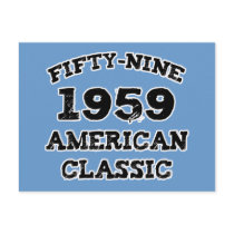 50th Birthday Gifts, 1959 American Classic! Post Cards