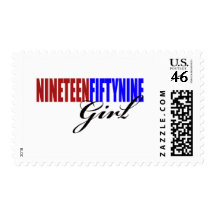 50th Birthday Gifts, 1959 Girl! Postage Stamp