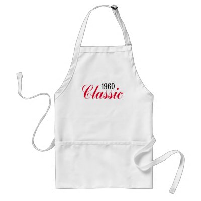 50th birthday gifts, 1960 Classic! Apron by 50thbirthdaygifts_