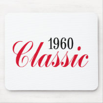 50th birthday gifts, 1960 Classic! Mousepads