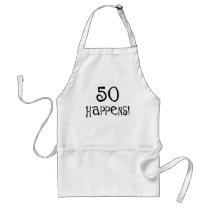 50th birthday gifts, 50 Happens! aprons