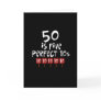 50th birthday gifts, 50 is 5 perfect 10s! card 50th birthday gifts, 50 is 5 perfect 10s! card