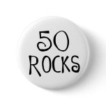 50th birthday gifts, 50 ROCKS Pins